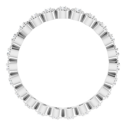 1/5 CTW Natural Diamond Eternity Band, 3 mm