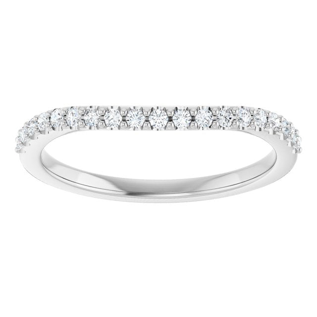 14K White Gold 1/6 CTW Natural Diamond Matching Band, 2.73 mm