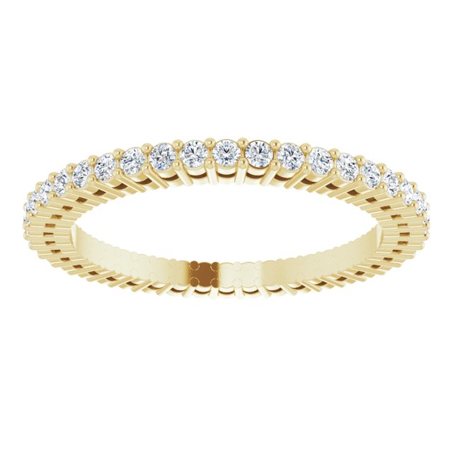 3/8 CTW Natural Diamond Eternity Band, 1.51 mm
