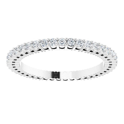3/8 CTW Natural Diamond Eternity Band, 1.51 mm