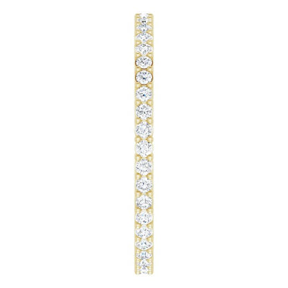 3/8 CTW Natural Diamond Eternity Band, 1.51 mm