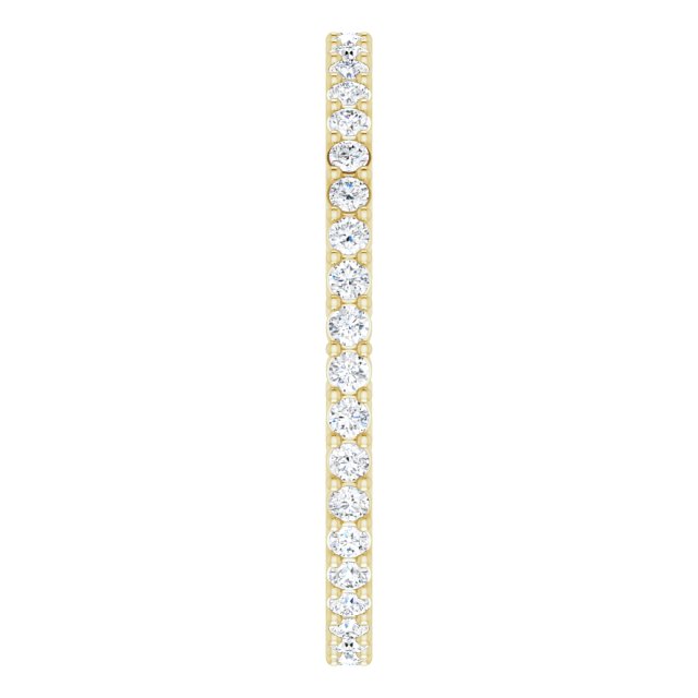 3/8 CTW Natural Diamond Eternity Band, 1.51 mm