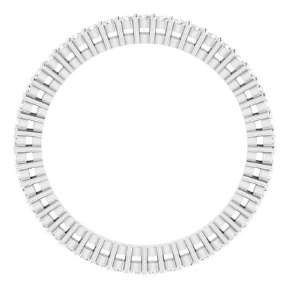 1/2 CTW Natural Diamond Eternity Band, 1.7 mm, Style 2