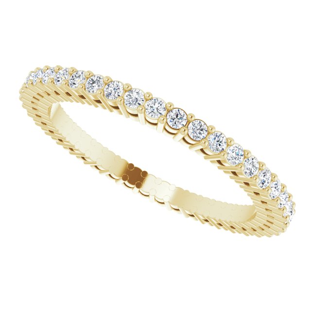 3/8 CTW Natural Diamond Eternity Band, 1.51 mm