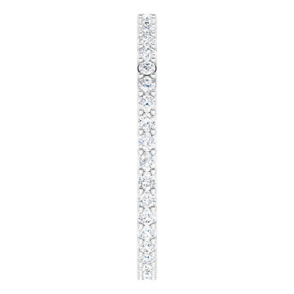 3/8 CTW Natural Diamond Eternity Band, 1.51 mm