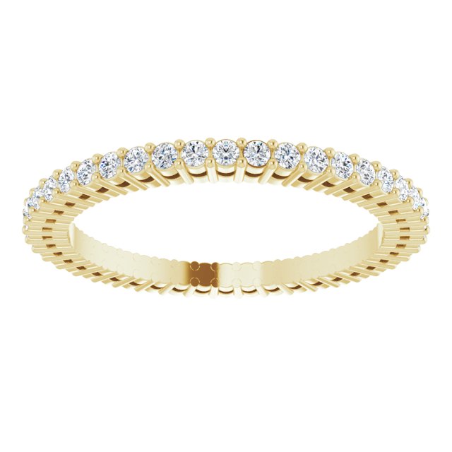 3/8 CTW Natural Diamond Eternity Band, 1.51 mm