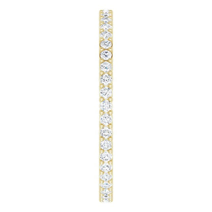 3/8 CTW Natural Diamond Eternity Band, 1.51 mm