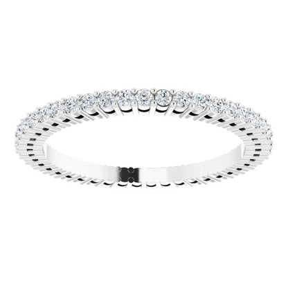 3/8 CTW Natural Diamond Eternity Band, 1.51 mm