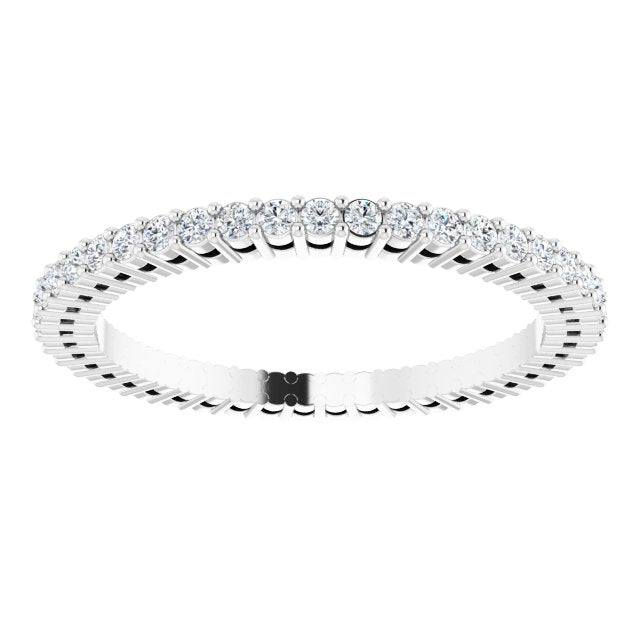 1/2 CTW Natural Diamond Eternity Band, 1.7 mm, Style 2