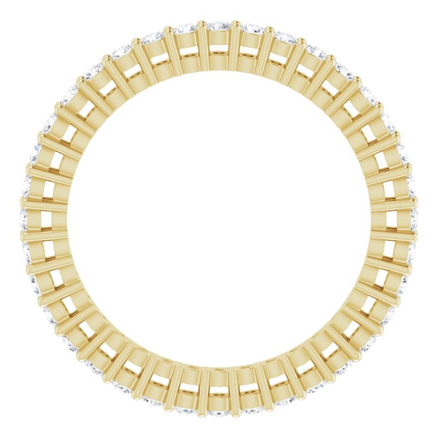 1/2 CTW Natural Diamond Eternity Band, 1.7 mm, Style 2