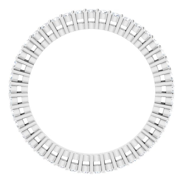 3/8 CTW Natural Diamond Eternity Band, 1.51 mm