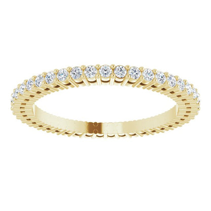 3/8 CTW Natural Diamond Eternity Band, 1.51 mm