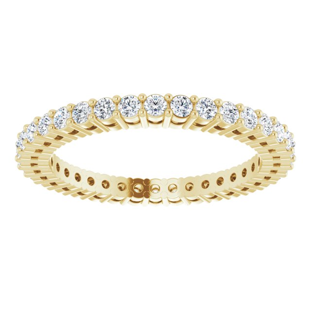 1/2 CTW Natural Diamond Eternity Band, 1.7 mm, Style 2