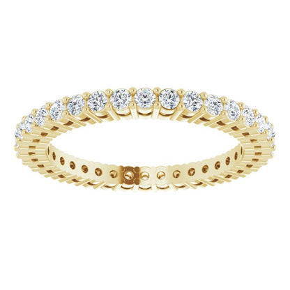 1/2 CTW Natural Diamond Eternity Band, 1.7 mm, Style 2