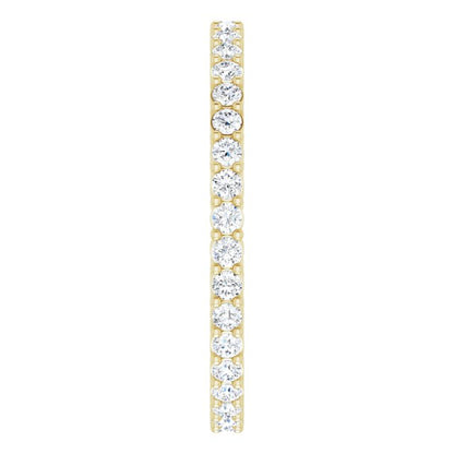 1/2 CTW Natural Diamond Eternity Band, 1.7 mm, Style 2