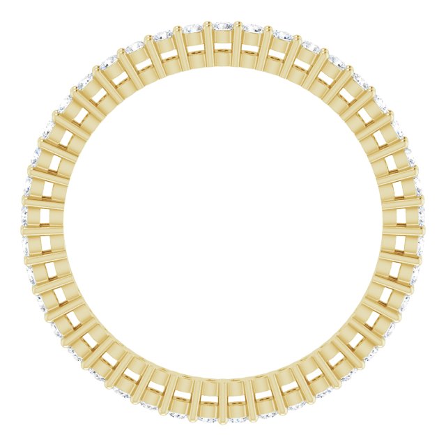 5/8 CTW Natural Diamond Eternity Band, 1.9 mm, Style 2