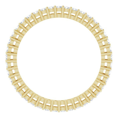 5/8 CTW Natural Diamond Eternity Band, 1.9 mm, Style 2