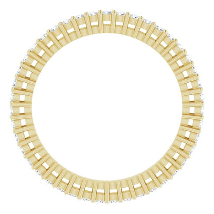 3/8 CTW Natural Diamond Eternity Band, 1.51 mm