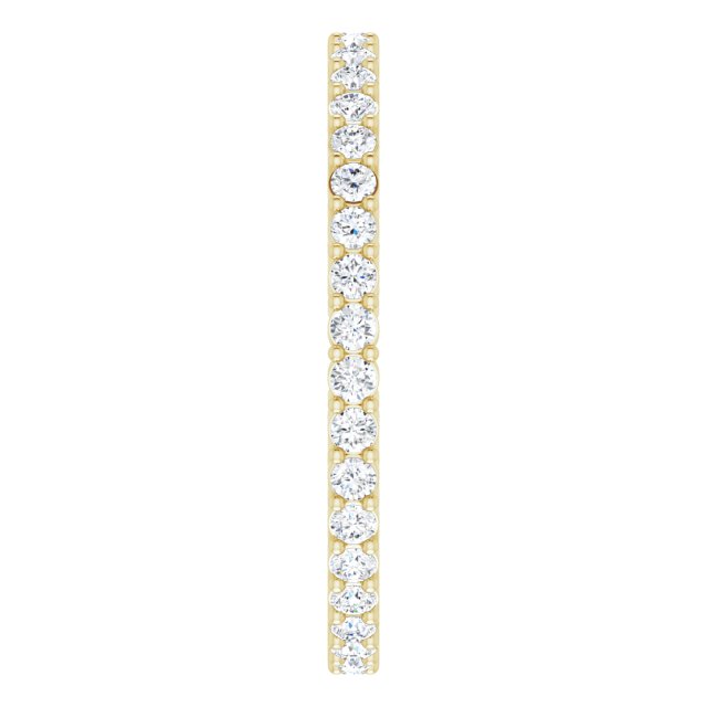 1/2 CTW Natural Diamond Eternity Band, 1.7 mm, Style 2