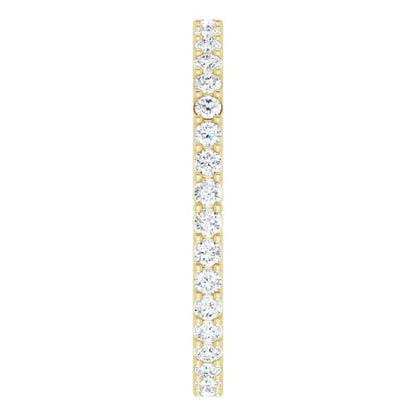 1/2 CTW Natural Diamond Eternity Band, 1.7 mm, Style 2