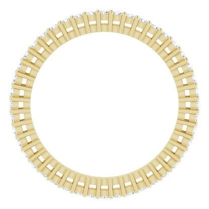 3/8 CTW Natural Diamond Eternity Band, 1.51 mm