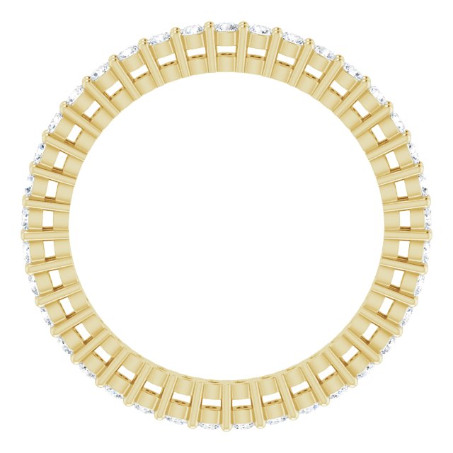 1/2 CTW Natural Diamond Eternity Band, 1.7 mm, Style 2