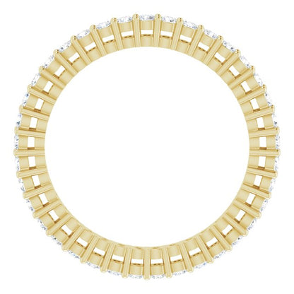 1/2 CTW Natural Diamond Eternity Band, 1.7 mm, Style 2