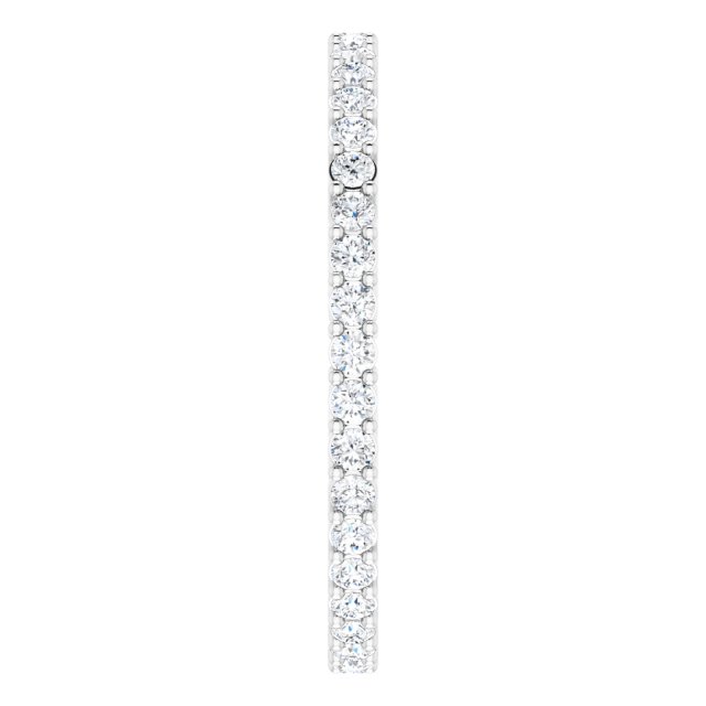 5/8 CTW Natural Diamond Eternity Band, 1.9 mm, Style 2
