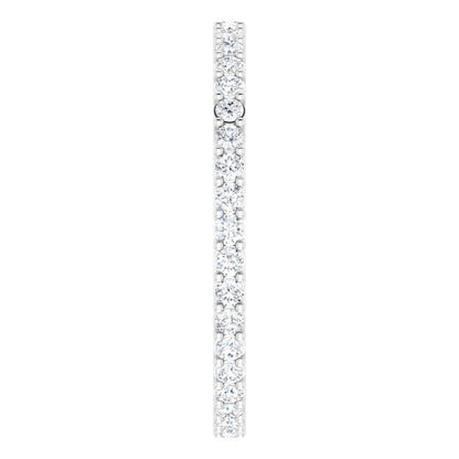 5/8 CTW Natural Diamond Eternity Band, 1.9 mm, Style 2