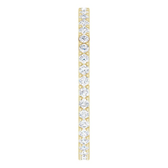5/8 CTW Natural Diamond Eternity Band, 1.9 mm, Style 2