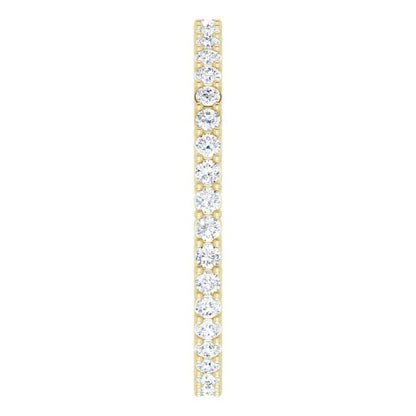 5/8 CTW Natural Diamond Eternity Band, 1.9 mm, Style 2