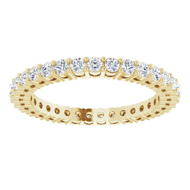5/8 CTW Natural Diamond Eternity Band, 1.9 mm, Style 2