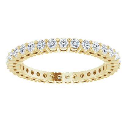 5/8 CTW Natural Diamond Eternity Band, 1.9 mm, Style 2