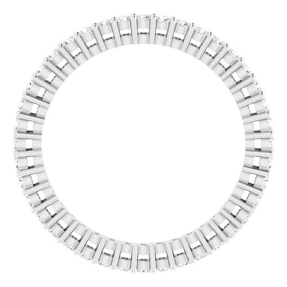 5/8 CTW Natural Diamond Eternity Band, 1.9 mm, Style 2