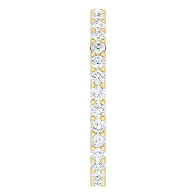 5/8 CTW Natural Diamond Eternity Band, 1.9 mm, Style 2