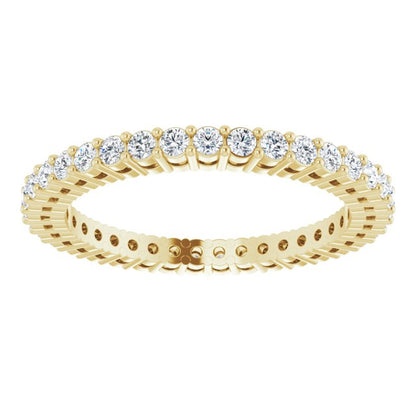1/2 CTW Natural Diamond Eternity Band, 1.7 mm, Style 2