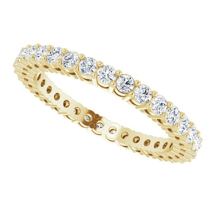 5/8 CTW Natural Diamond Eternity Band, 1.9 mm, Style 2