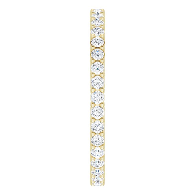 1/2 CTW Natural Diamond Eternity Band, 1.7 mm, Style 2