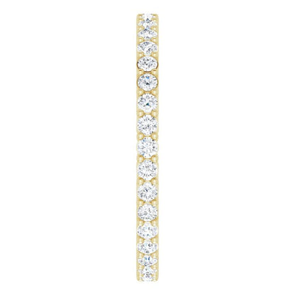 1/2 CTW Natural Diamond Eternity Band, 1.7 mm, Style 2