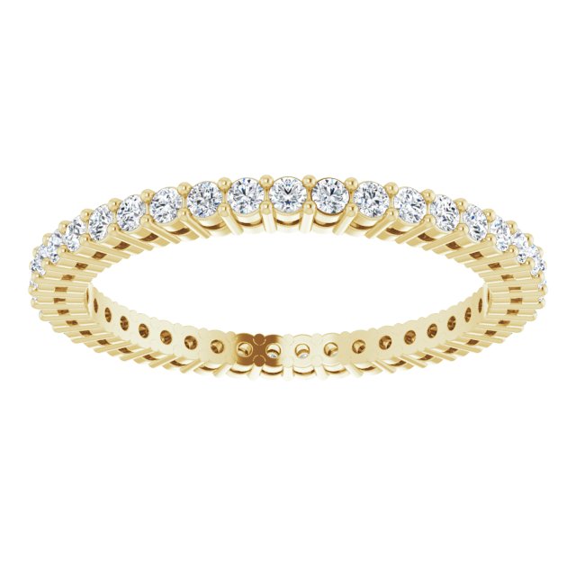 5/8 CTW Natural Diamond Eternity Band, 1.9 mm, Style 2