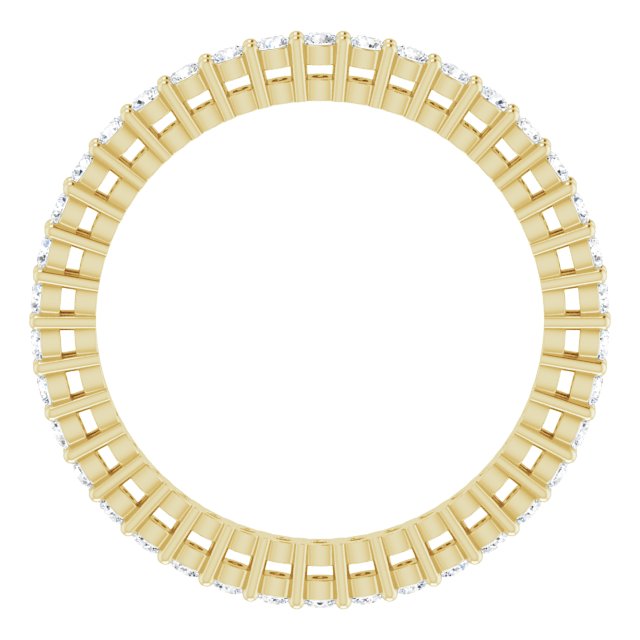 1/2 CTW Natural Diamond Eternity Band, 1.7 mm, Style 2