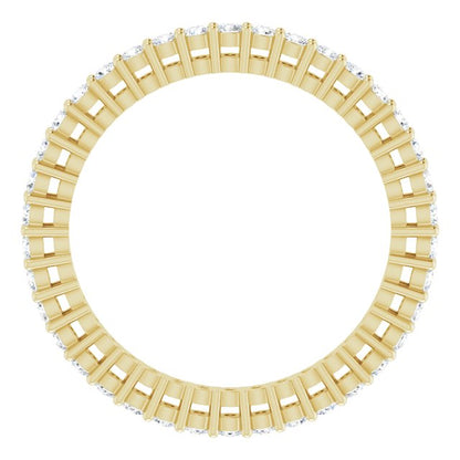 1/2 CTW Natural Diamond Eternity Band, 1.7 mm, Style 2