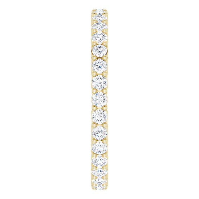 5/8 CTW Natural Diamond Eternity Band, 1.9 mm, Style 2