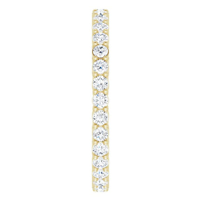 5/8 CTW Natural Diamond Eternity Band, 1.9 mm, Style 2