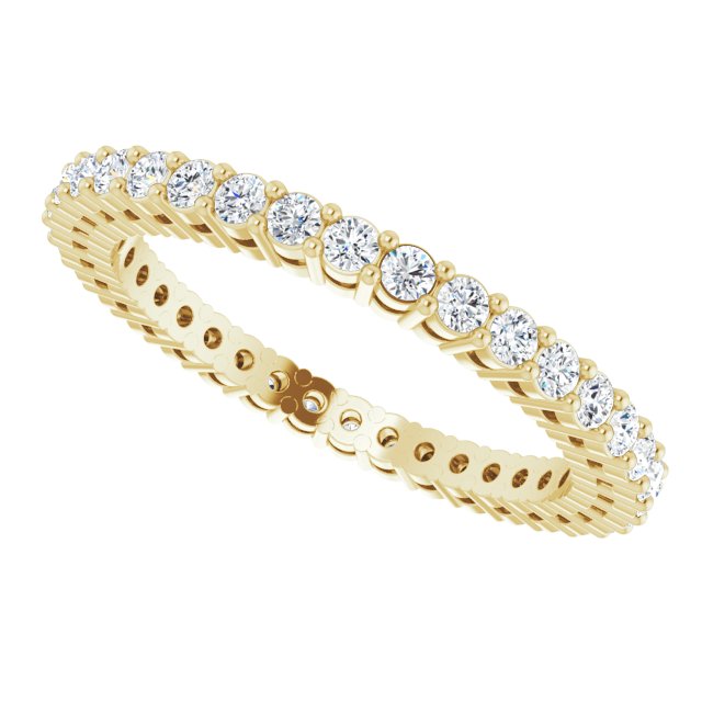 1/2 CTW Natural Diamond Eternity Band, 1.7 mm, Style 2
