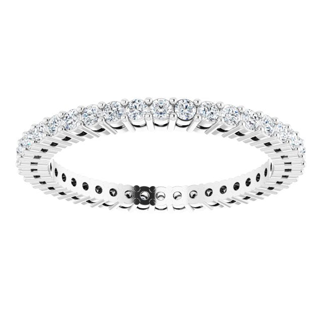 5/8 CTW Natural Diamond Eternity Band, 1.9 mm, Style 2