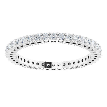 5/8 CTW Natural Diamond Eternity Band, 1.9 mm, Style 2