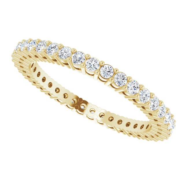 1/2 CTW Natural Diamond Eternity Band, 1.7 mm, Style 2