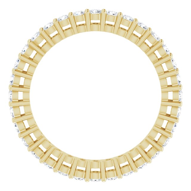 5/8 CTW Natural Diamond Eternity Band, 1.9 mm, Style 2