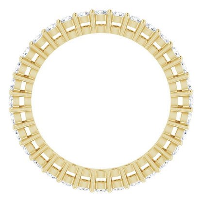 5/8 CTW Natural Diamond Eternity Band, 1.9 mm, Style 2